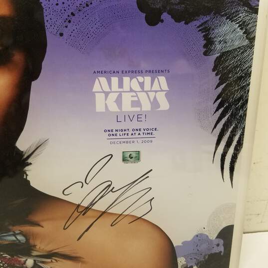 Acrylic Framed and Signed Alicia Keys Concert Poster image number 7