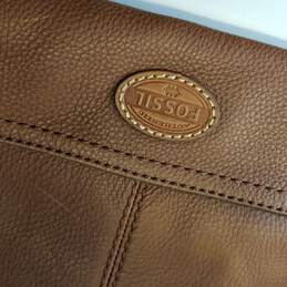 FOSSIL Brown Leather Buckle Flap Small Messenger Shoulder Crossbody Bag Unisex alternative image