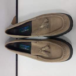 Women's Tan Suede Loafers Size 7M alternative image