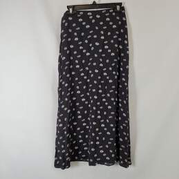 Wilfred Women's Black Floral Midi Skirt SZ 6 NWT