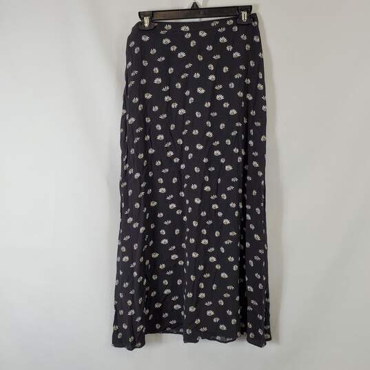 Wilfred Women's Black Floral Midi Skirt SZ 6 NWT image number 1