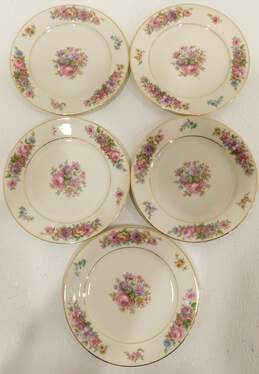 Thomas Ivory Bavaria Floral Gold Trim Bread & Butter Plates Set of 5