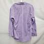 Michael Kors MN's Regular Fit Purple Plaid 100% Cotton Long Sleeve Shirt Size 16 -34/35 image number 2