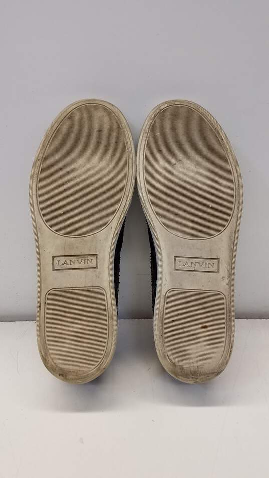 Men's Lanvin Navy Croc Embossed Sneakers Size 10 image number 5