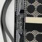 Kate Spade Womens Black White Geometric Classic Clutch Zip Wristlet Wallet image number 3