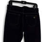 Womens Blue Denim Dark Wash Pockets Regular Fit Skinny Leg Jeans Size 8 image number 4