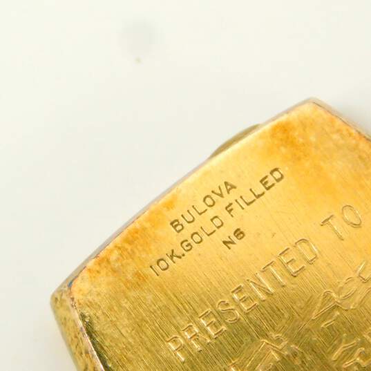 Ladies Vintage Bulova Accutron Gold Filled Mesh Band Wrist Watch 30.0g image number 5