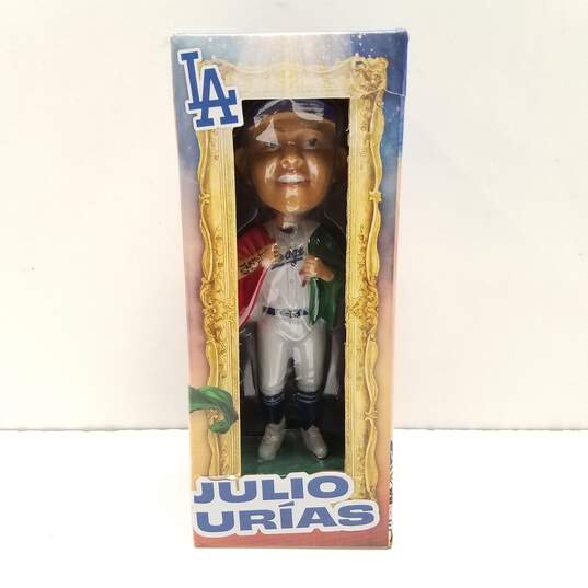 Julio Urias 2020 World Series SGA Bobblehead Mexican Flag Figure image number 1