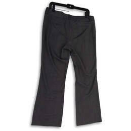 Womens Gray Flat Front Pockets Regular Fit Straight Leg Dress Pants Size 10 alternative image