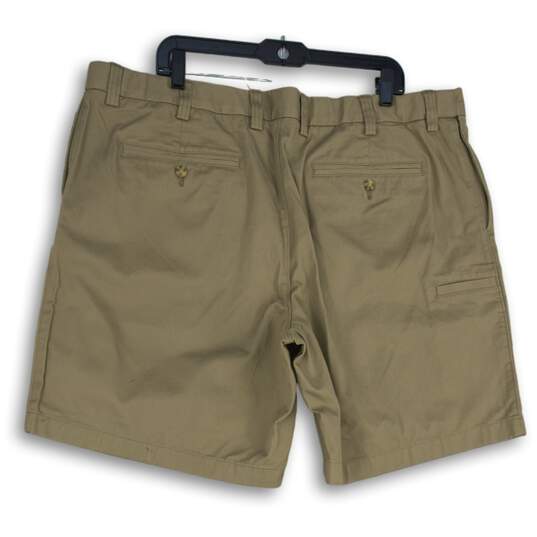 Duluth Trading Co. Mens Tan Flat Front Welt Pocket Chino Shorts Size 44 image number 2
