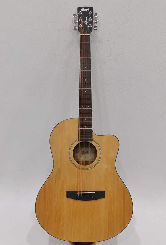 Cort Brand JADE1 OP Model Small Body Acoustic Guitar w/ Hard Case image number 1