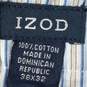 Izod Men's Brown 100% Cotton Pleated Dress Pants Size 38x32 image number 3