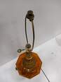 Vintage Amber Glass Lamp image number 4