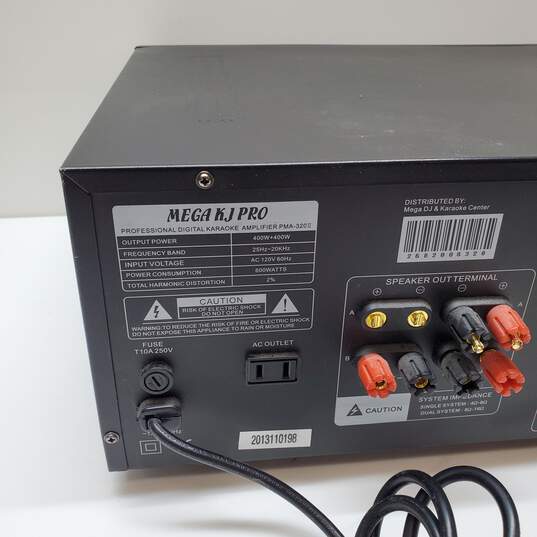 Mega KJ Pro Pma-320II 800W Max Output Karaoke Mixing Amplifier (Untested) image number 6