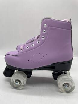 Womens Purple Leather Roller Skates With Accessories Size 39 E-0540556-I