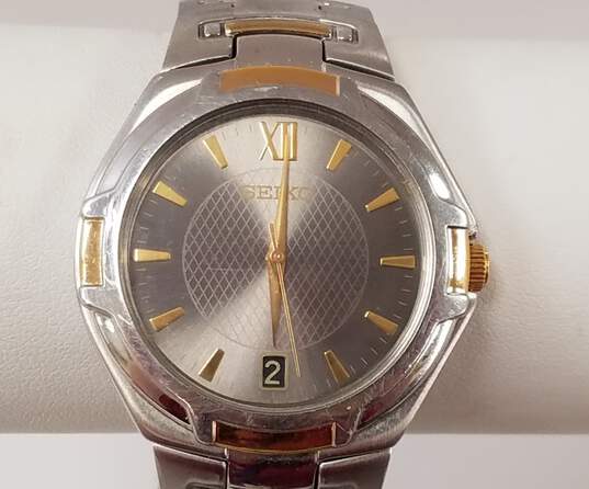 Buy the Men's Seiko 7N42-OBDO Two tone Watch | GoodwillFinds