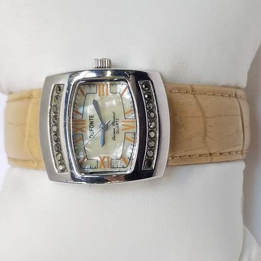 Dufonte By Lucien Piccard W/ MOP & Marcasite Watch image number 1
