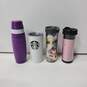 Batch Of 4 Different Size, Color And Design Starbucks Coffee Cups image number 1