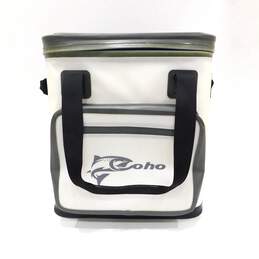 Coho 24 Can White Soft Sided Portable Cooler & Lunch Box w/ Shoulder Strap alternative image