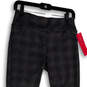 NWT Womens Black Gray Printed Flat Front Pull-On Ankle Leggings Size Medium image number 3