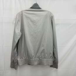 Howe Men's 100% Polyester Light Gray Pattern Full Zip Jacket Size 40 alternative image