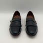 Mens Montague 05477 Black Leather Almond Toe Slip-On Loafer Shoes Size 10 A image number 1