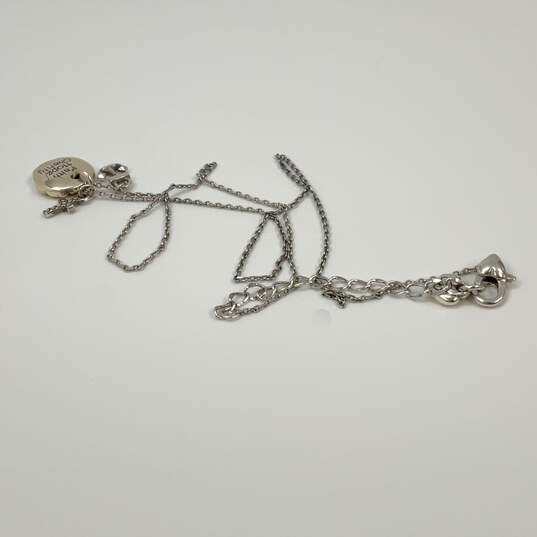 Designer Brighton Silver-Tone Lobster Clasp Link Chain Pendant Necklace image number 3