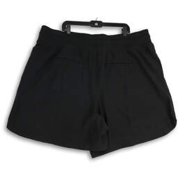 NWT Womens Black Elastic Waist Slash Pocket Sweat Short Size 3X alternative image
