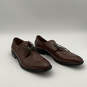 Mens Michigan Brown Leather Almond Toe Lace-Up Oxford Dress Shoes Size 11 image number 3