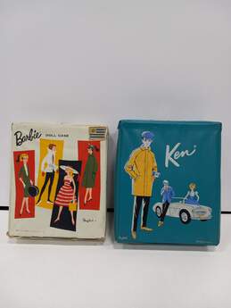 Vintage Pair of Mattel Barbie & Ken Vinyl Storage Cases