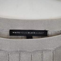 White House Black Market Women's Gray Long Sleeve Blouse SZ S alternative image