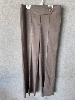 Sirens Womens Brown Flat Front ide Leg Dress Pants Size 1 T-0545559-G