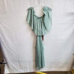 Zara Mint Green Pleated Belted Dress WM Size XL NWT alternative image