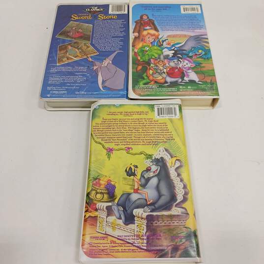 Bundle of 3 Vintage Disney VHS Tapes image number 3