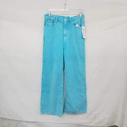 BDG Turquoise Cotton Corduroy High & Wide Pant WM Size 28 NWT
