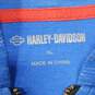 Harley-Davidson Men's Blue/Black Full Zip Hoodie Size XL image number 3