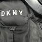 Women’s DKNY Faux Fur Trim Cinched Waist Jacket Sz M image number 3