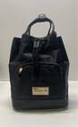 Versace Parfums Black Nylon Small Drawstring Backpack Bag image number 1