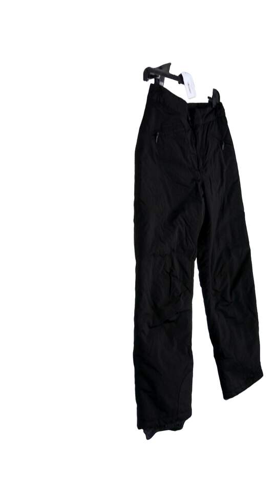 White Sierra Men's Black Flat Front Zipper Pockets Straight Leg Snow Pants Size M image number 2