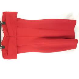 Badgley Mischka Women Red Sleeveless Dress Mini with slip M 10 alternative image