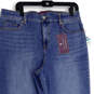 NWT Womens Blue Amanda Classic Rise Slim Fit Straight Leg Jeans Sz 16 Short image number 3