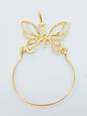 10K Yellow Gold Filigree Butterfly Pendant 1.7g image number 4