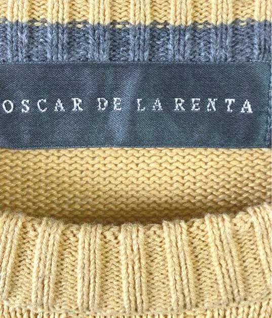 Oscar De La Renta Yellow Sweater - Size XXL image number 3