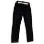 Womens Black Denim Dark Wash Stretch Pockets Straight Leg Jeans Size 12 image number 1