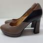 Belle Brown & Black Pump Heels Women's Size 3 image number 3