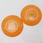 VTG Fiestaware Tangerine Orange Set of 2 Cups & Saucers w/ Bonus Dinner Plate image number 5