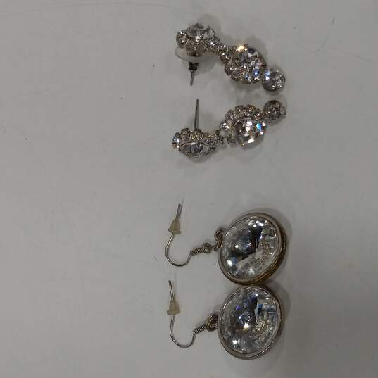 Gold & Silver Tone Rhinestone Jewelry Set image number 3