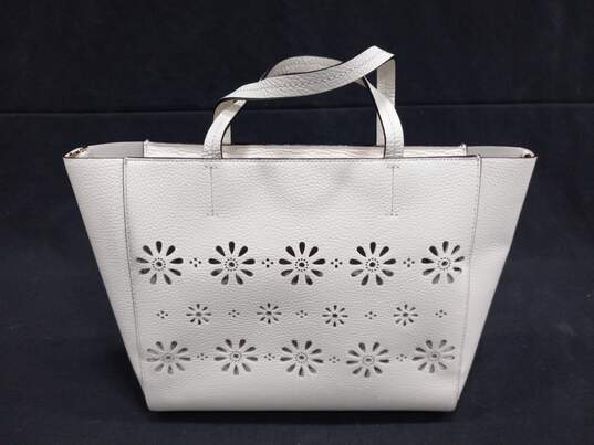 Kate Spade White Cut Out Tote image number 3