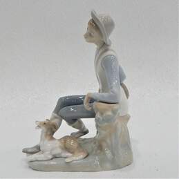 Lladro Shepherd Boy with Dog Porcelain Figurine alternative image