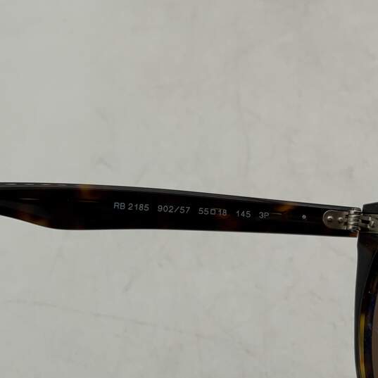 Ray-Ban Womens RB 2185  Wayfarer II Washed Evolve Brown Full-Framed Sunglasses image number 6